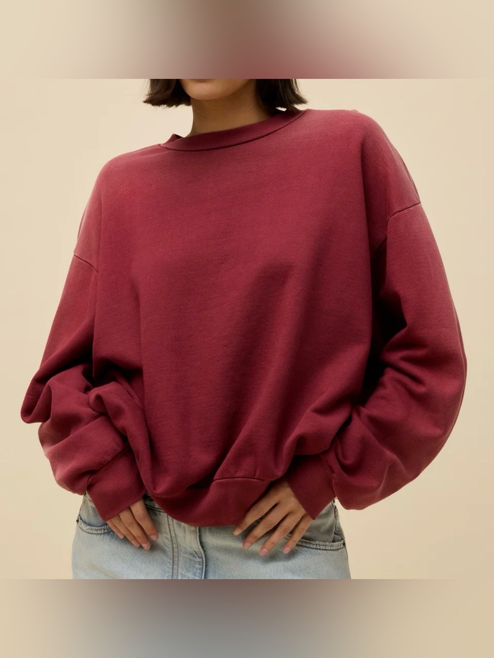Daydreamer Solid Crew neck Sweatshirt